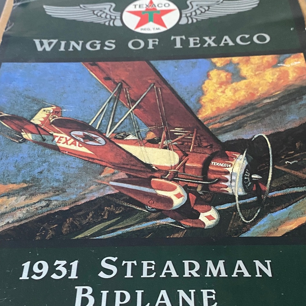 Texaco 1931 Stearman Biplane Poster